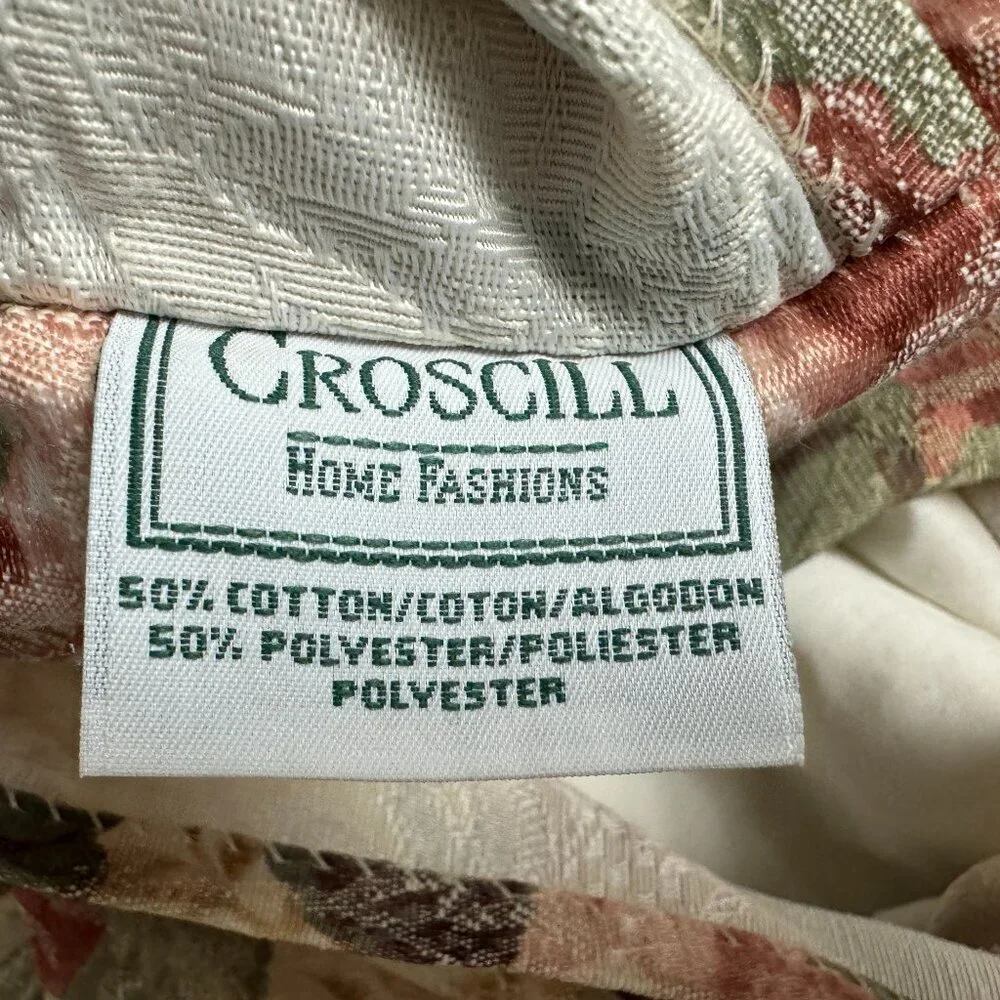Vintage Croscill  Pillow Case Cover Sham Floral Standard